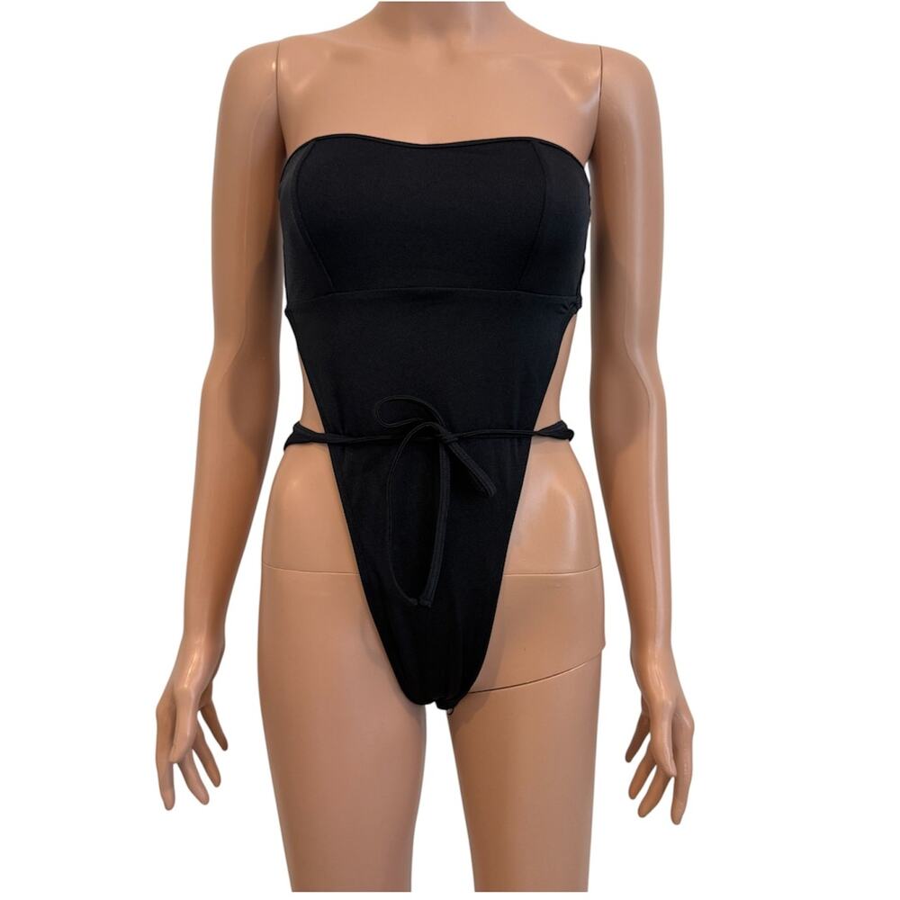 Hard Swimwear Kaia small front tie monikini one piece swimsuit SW2 3517